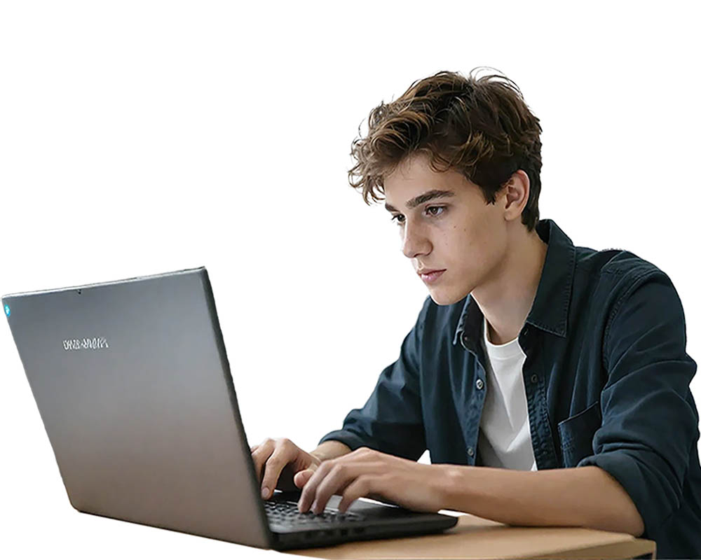 Researcher at work